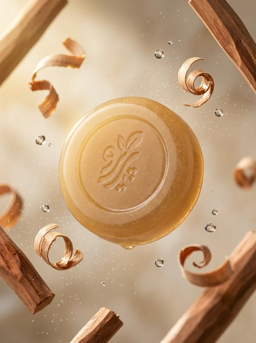 “Organic Sandalwood Soap – Handmade Herbal Soap for Gentle Skin Cleansing by Pareero”