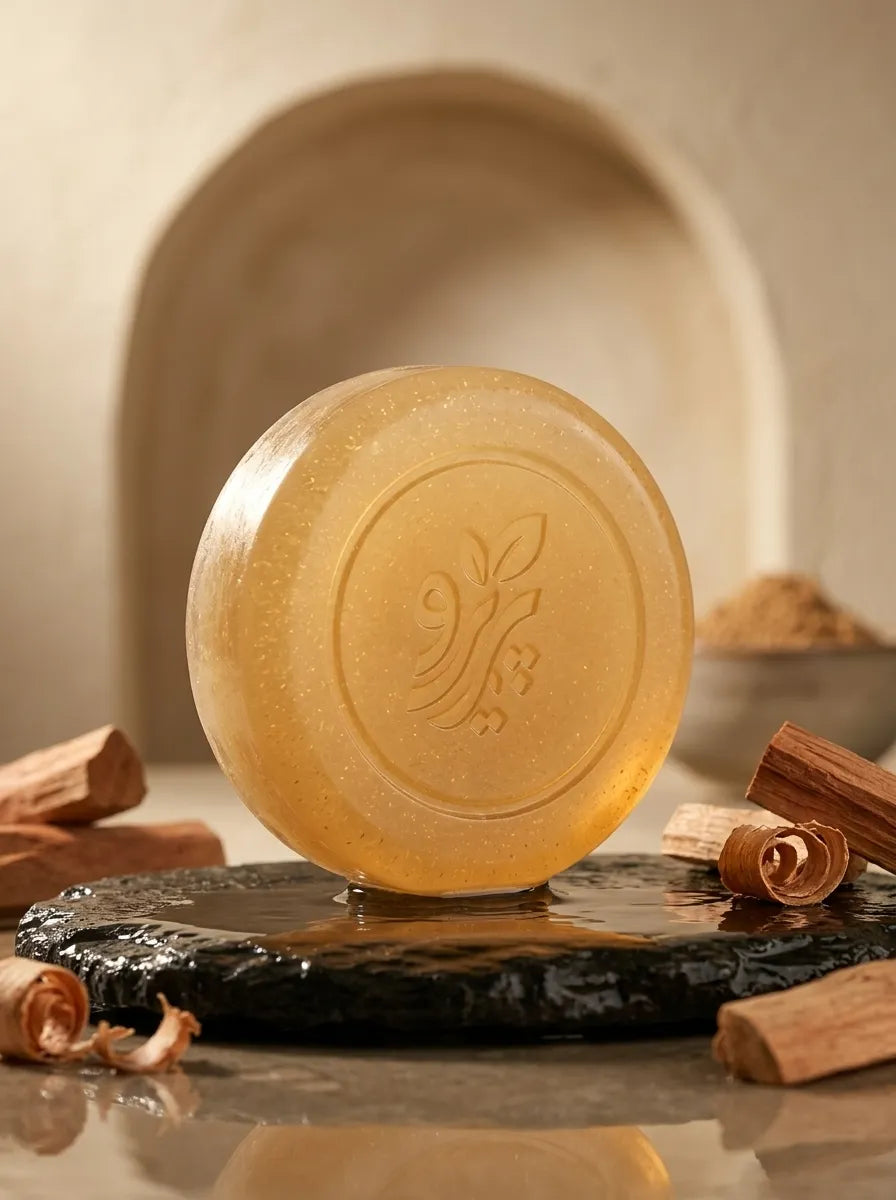 “Organic Sandalwood Soap – Handmade Herbal Soap for Gentle Skin Cleansing by Pareero”