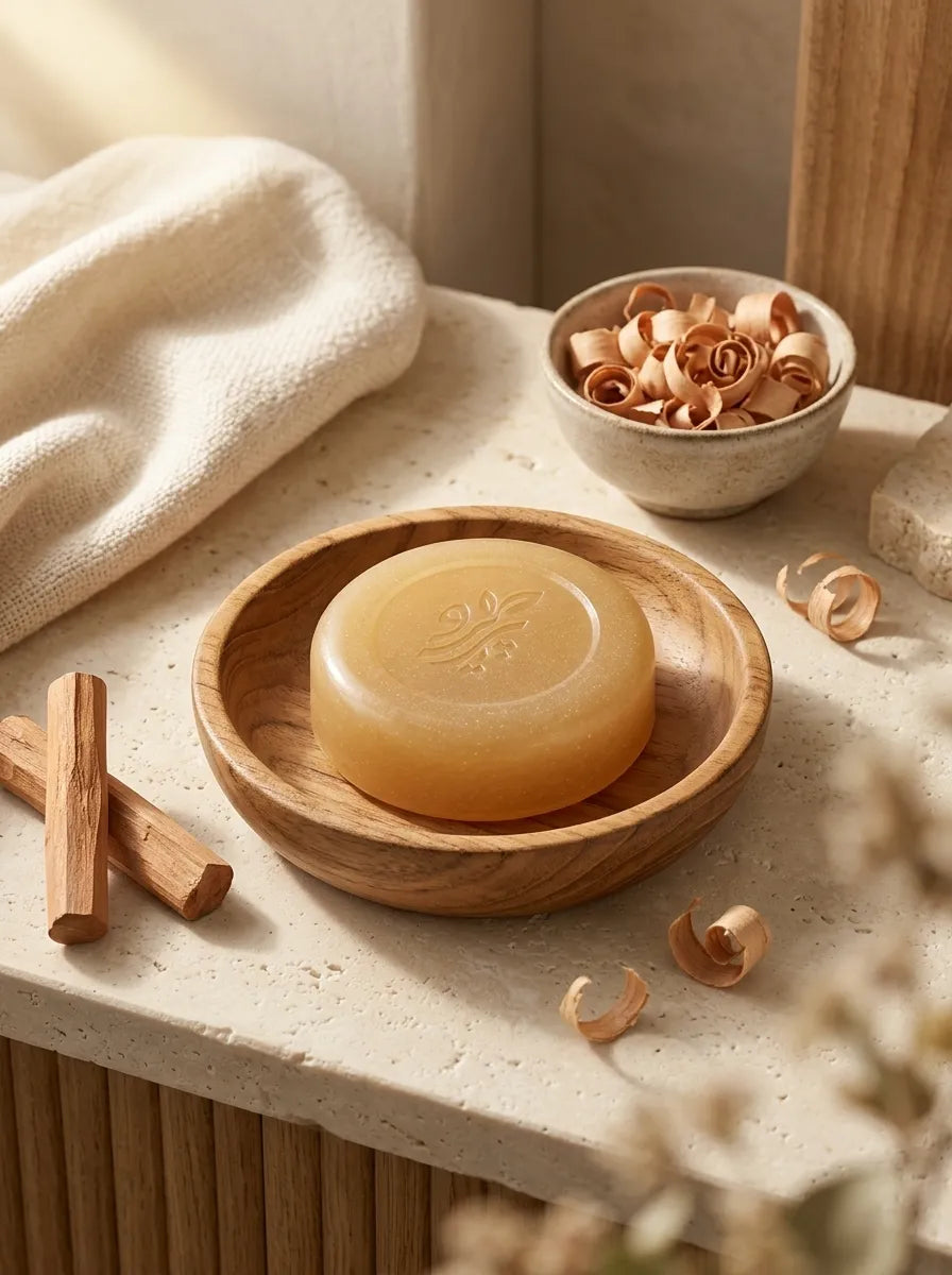 “Organic Sandalwood Soap – Handmade Herbal Soap for Gentle Skin Cleansing by Pareero”