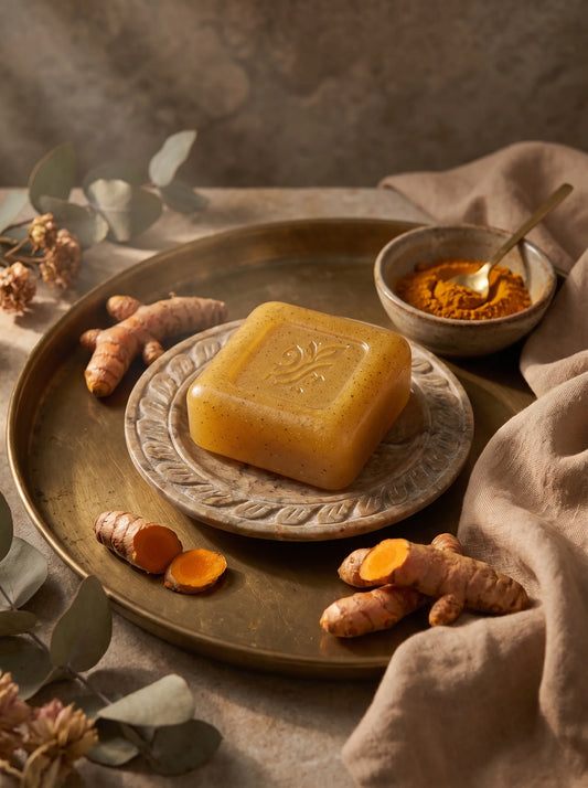 “Organic Turmeric Soap – Handmade Herbal Soap for Gentle Skin Cleansing by Pareero”