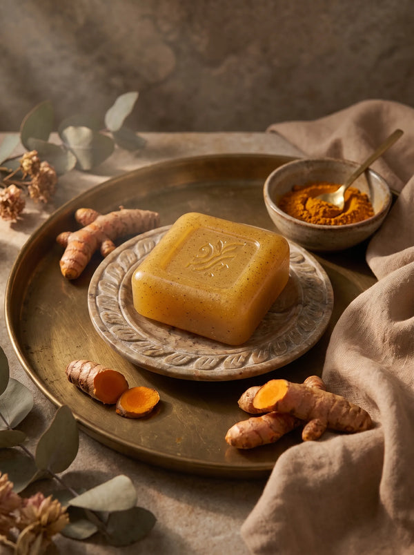 “Organic Turmeric Soap – Handmade Herbal Soap for Gentle Skin Cleansing by Pareero”