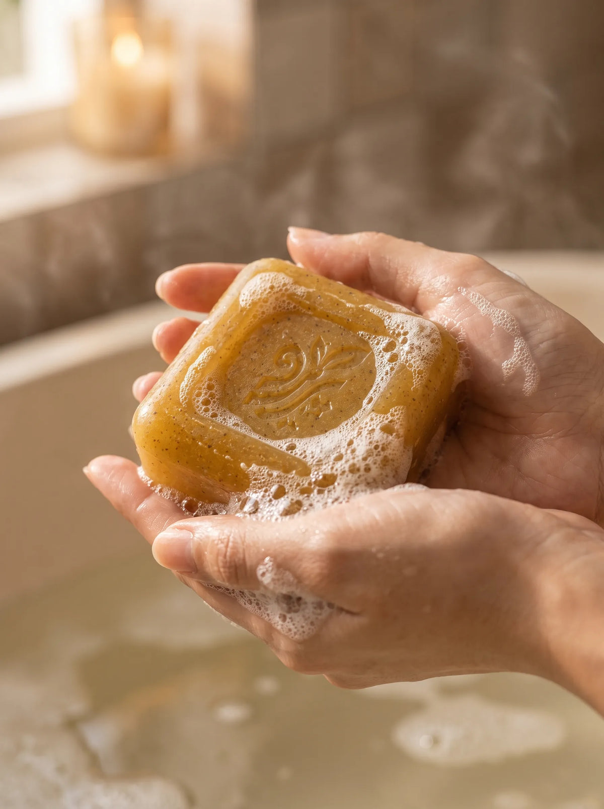 “Organic Turmeric Soap – Handmade Herbal Soap for Gentle Skin Cleansing by Pareero”