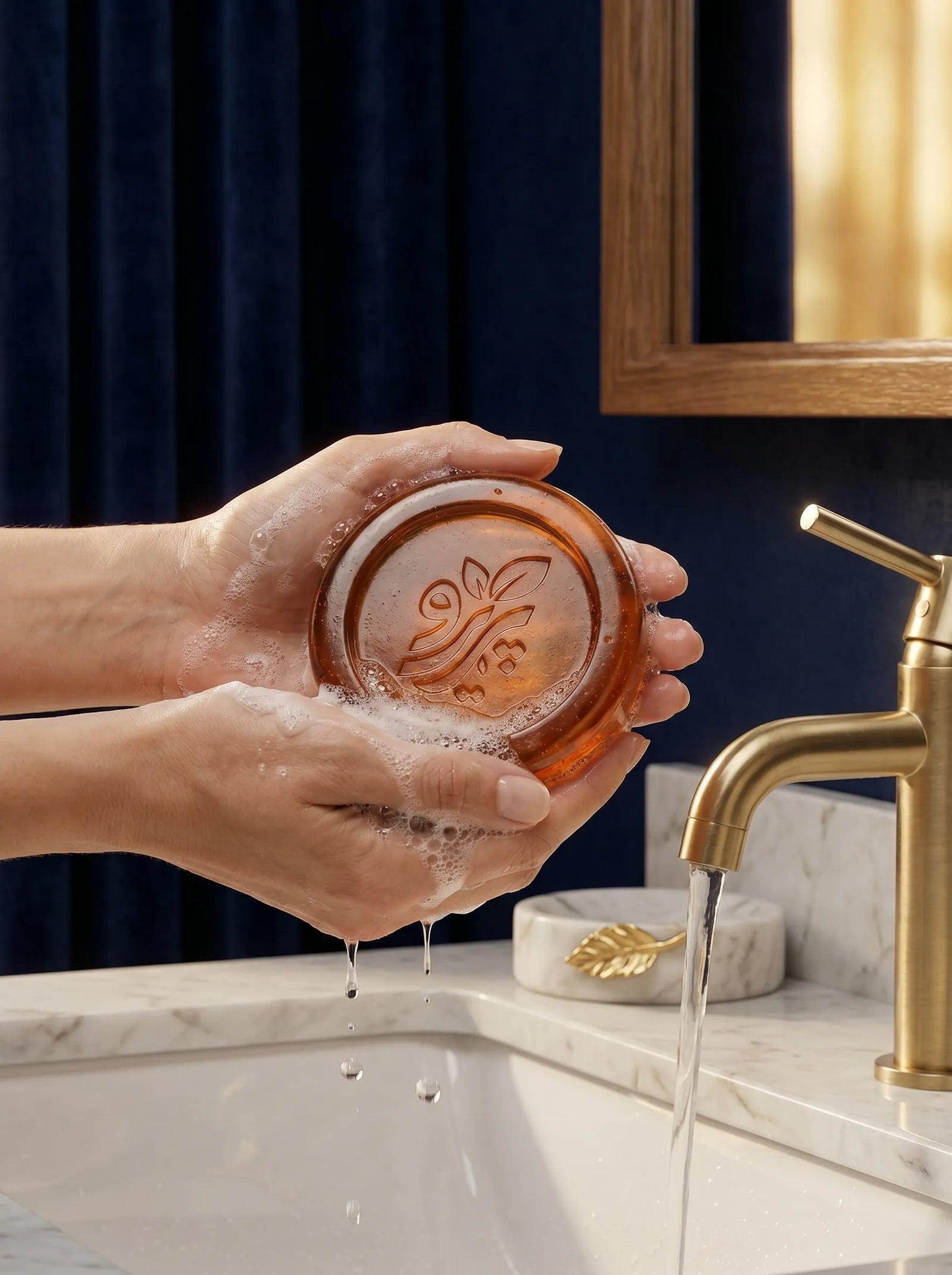 Pareero Oud Qadim Inspired Perfumed Soap Bar with a rich woody oud fragrance for clean refreshed and healthy-looking skin