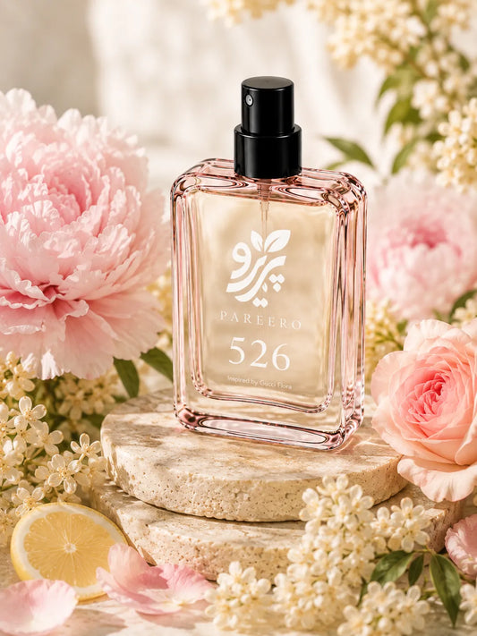 526 Inspired by Gucci Flora perfume by Pareero, a long-lasting floral fragrance for women featuring peony, rose, citrus, and warm sandalwood notes.
