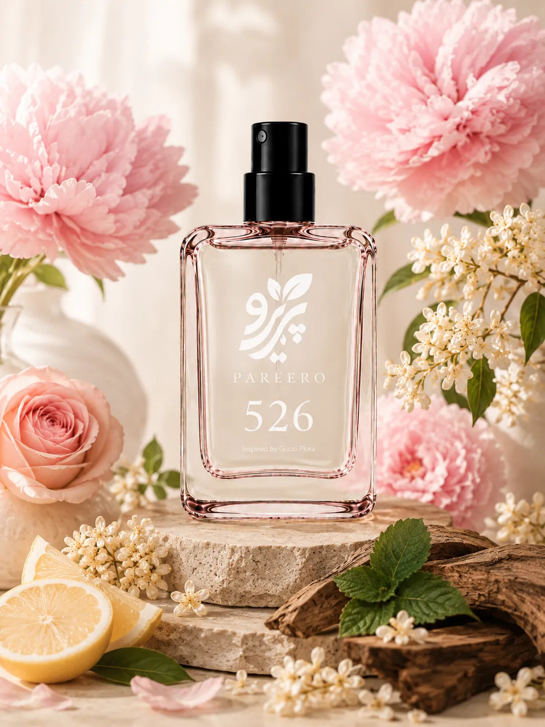 526 Inspired by Gucci Flora perfume by Pareero, a long-lasting floral fragrance for women featuring peony, rose, citrus, and warm sandalwood notes.
