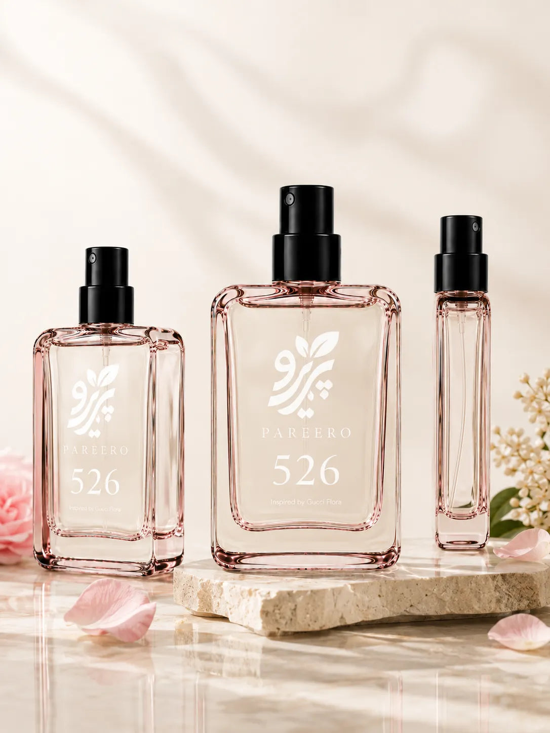 526 Inspired by Gucci Flora perfume by Pareero, a long-lasting floral fragrance for women featuring peony, rose, citrus, and warm sandalwood notes.

